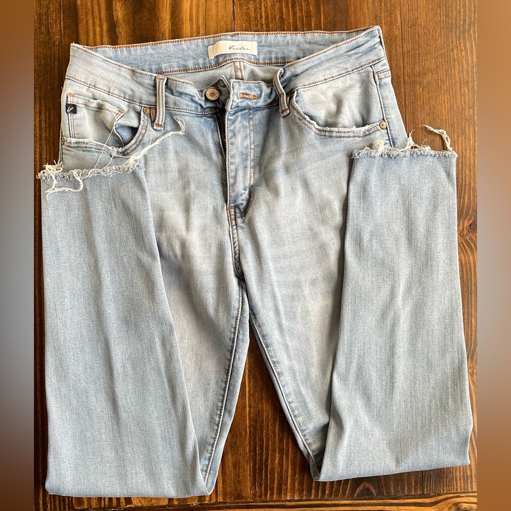 I own too many pairs of jeans. Kancan brand skinny jeans light wash